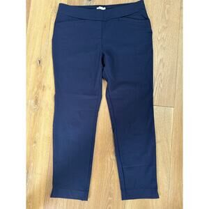 Spartina 449 Maren Navy Blue Pull On Cropped Pants